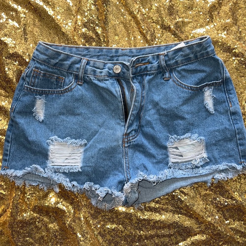 Denim shorts